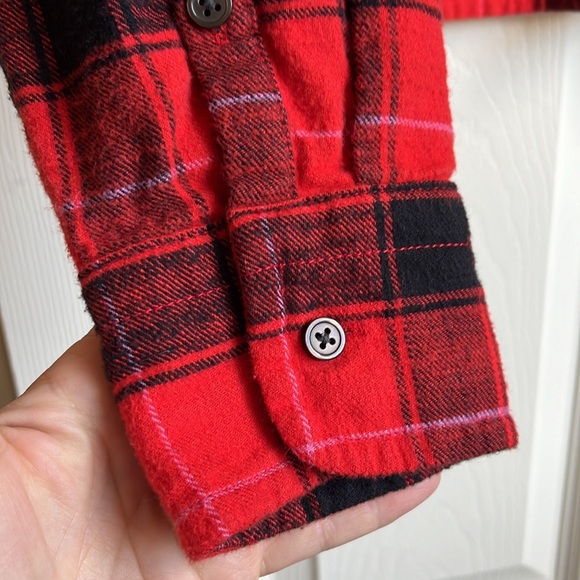 Jcrew Cropped garçon shirt in plaid flannel - Picture 3 of 8